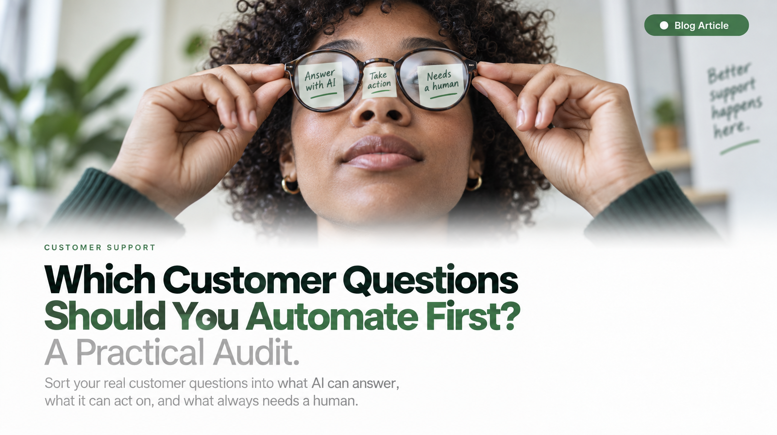 Which Customer Questions Should You Automate First? A Practical Audit